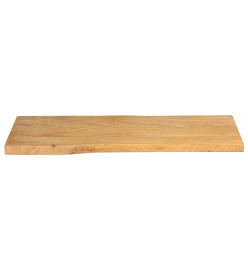 Dessus de table 80x40x3,8 cm bord vivant bois massif manguier