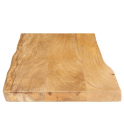 Dessus de table 100x40x3,8 cm bord vivant bois massif manguier