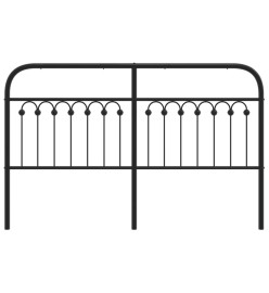 Tête de lit métal noir 160 cm