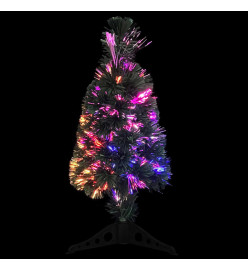 Arbre de Noël artificiel mince et support 64 cm fibre optique