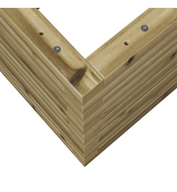 Jardinière 70x70x46 cm bois de pin imprégné