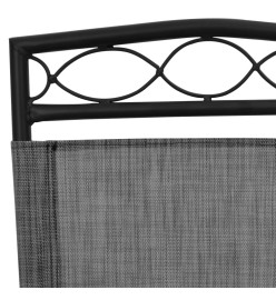 Chaises de jardin pliables lot de 8 en acier et textilène