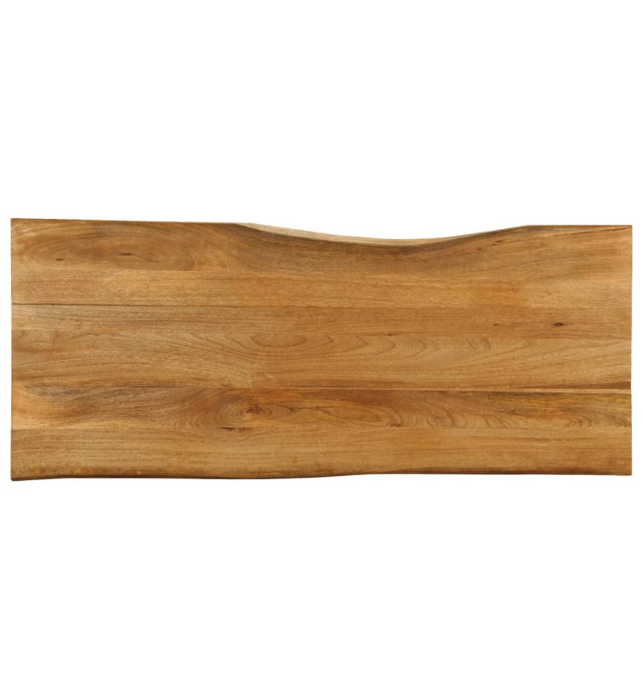 Dessus de table 140x60x3,8 cm bord vivant bois massif manguier