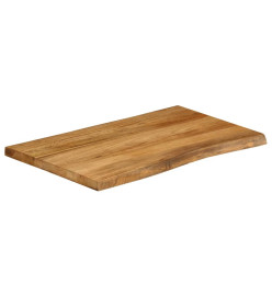 Dessus de table 70x60x3,8 cm bord vivant bois massif manguier