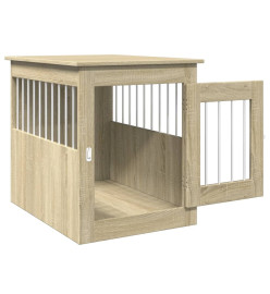 Meuble de cage pour chiens chêne sonoma 55x75x65 cm