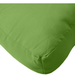 Coussins de palette lot de 2 vert mélangé tissu