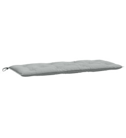 Coussin de banc de jardin gris clair mélangé 120x50x7 cm tissu