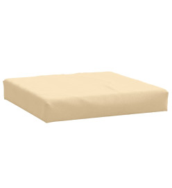 Coussins de palette lot de 2 beige mélangé tissu