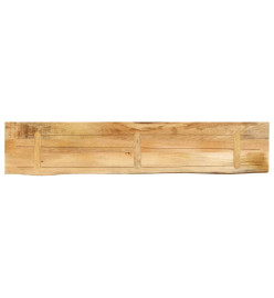 Dessus de table 180x30x3,8 cm bord vivant bois massif manguier