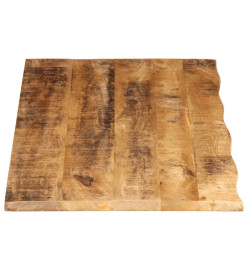 Dessus de table 140x60x2,5 cm bord vivant bois massif manguier