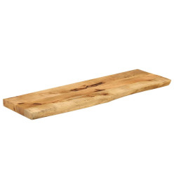 Dessus de table 110x40x2,5 cm bord vivant bois massif manguier