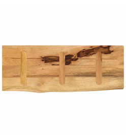 Dessus de table 90x30x2,5 cm bord vivant bois massif manguier