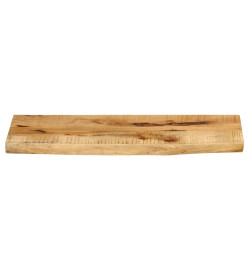 Dessus de table 80x30x3,8 cm bord vivant bois massif manguier