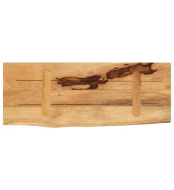 Dessus de table 80x30x3,8 cm bord vivant bois massif manguier