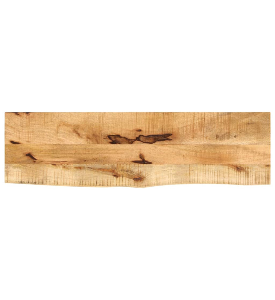 Dessus de table 100x40x3,8 cm bord vivant bois massif manguier