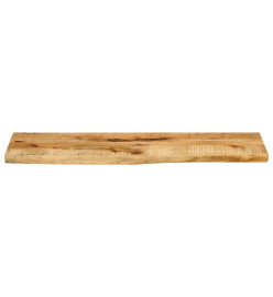 Dessus de table 100x40x3,8 cm bord vivant bois massif manguier