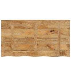 Dessus de table 100x60x3,8 cm bord vivant bois massif manguier