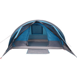 Tente de cabine familiale 6 personnes bleu imperméable