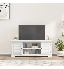 Meuble TV blanc 110x30x41 cm bois d'ingénierie