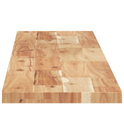 Dessus de table rectangulaire 120x20x2 cm bois massif d'acacia