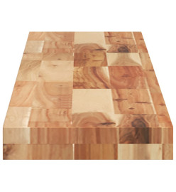 Dessus de table 140x20x4 cm rectangulaire bois massif d'acacia