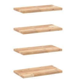 Étagères flottantes 4 pcs 40x20x2 cm acacia massif non traité