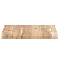 Dessus de table 60x30x2 cm rectangulaire bois massif d'acacia