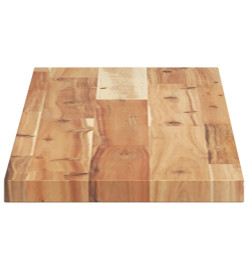 Dessus de table rectangulaire 80x20x2 cm bois massif d'acacia