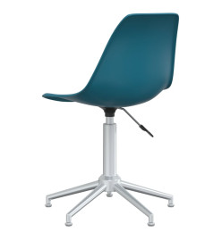 Chaise de bureau pivotante Turquoise PP