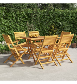 Chaises de jardin pliantes 6 pcs 55x62x90 cm bois massif teck