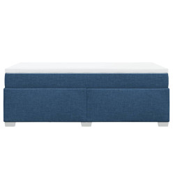 Sommier à lattes de lit avec matelas Bleu 90x200 cm Tissu