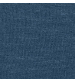 Sommier à lattes de lit avec matelas Bleu 90x200 cm Tissu