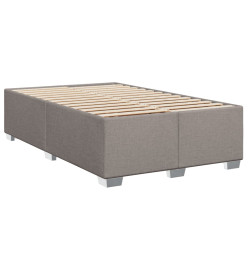 Sommier à lattes de lit avec matelas Taupe 90x200 cm Tissu
