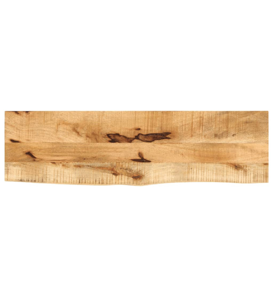 Dessus de table 120x20x3,8 cm bord vivant bois massif manguier