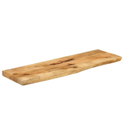 Dessus de table 120x20x3,8 cm bord vivant bois massif manguier