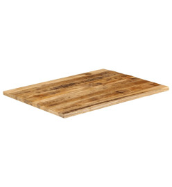 Dessus de table 90x80x3,8 cm bord vivant bois massif manguier