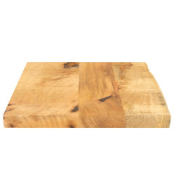 Dessus de table 50x40x2,5 cm bord vivant bois massif manguier