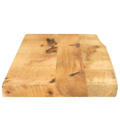 Dessus de table 70x20x3,8 cm bord vivant bois massif manguier