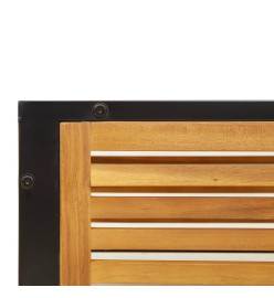 Salon de jardin avec coussins 4 pcs bois d'acacia massif