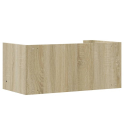 Étagère murale chêne sonoma 70,5x35x30,5 cm bois d'ingénierie