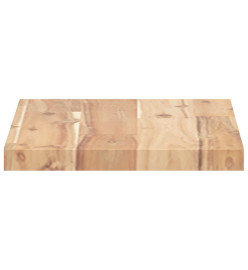 Dessus de table 40x20x2 cm rectangulaire bois massif d'acacia