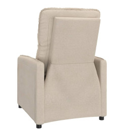 Fauteuil inclinable Crème Tissu microfibre