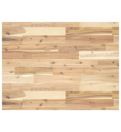 Étagère de vasque murale acier et bois massif d'acacia