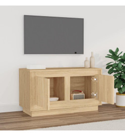 Meuble TV chêne sonoma 80x35x45 cm bois d'ingénierie