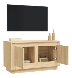 Meuble TV chêne sonoma 80x35x45 cm bois d'ingénierie