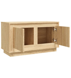 Meuble TV chêne sonoma 80x35x45 cm bois d'ingénierie