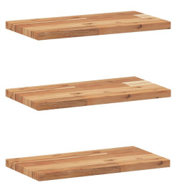 Étagères flottantes 3 pcs 40x20x2 cm acacia massif à l'huile