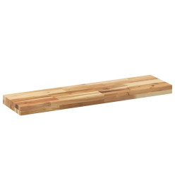 Étagères flottantes 2 pcs 80x20x4 cm acacia massif à l'huile