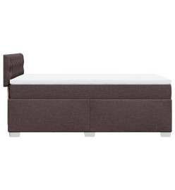 Sommier à lattes de lit avec matelas Marron foncé 90x200 cm