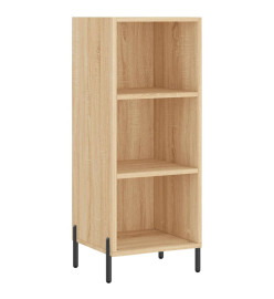 Buffet chêne sonoma 34,5x32,5x90 cm bois d'ingénierie